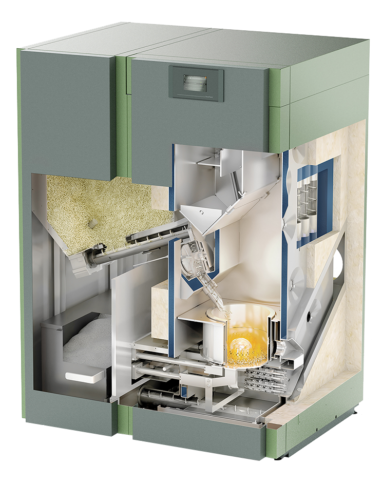 Caldaia a pellet piccola 35-60